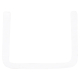 Profil U en PVC blanc 260 x 1,2 x 1,5 cm