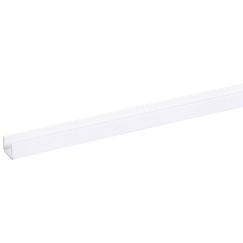 Profil U en PVC blanc 260 x 1,2 x 1,5 cm Profil U en PVC blanc 260 x 1,2 x 1,5 cm