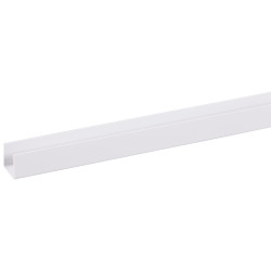 Profil U en PVC blanc 260 x 1,5 x 1,8 cm Profil U en PVC blanc 260 x 1,5 x 1,8 cm