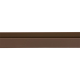 Profil U en PVC brun 260 x 1,8 x 2,1 cm