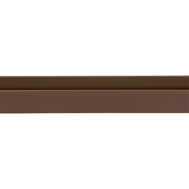 Profil U en PVC brun 260 x 1,8 x 2,1 cm Profil U en PVC brun 260 x 1,8 x 2,1 cm
