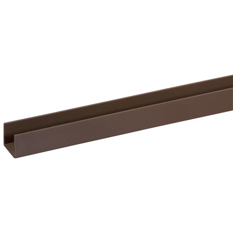 Profil U en PVC brun 260 x 1,8 x 2,1 cm Profil U en PVC brun 260 x 1,8 x 2,1 cm