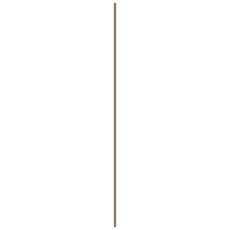 Profil U en PVC brun 260 x 1,8 x 2,1 cm Profil U en PVC brun 260 x 1,8 x 2,1 cm