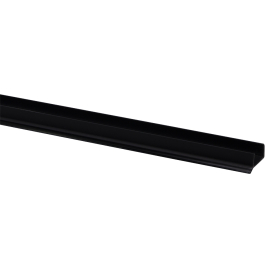 Profilé pour socle en PVC noir 260 x 2,4 x 0,9 cm