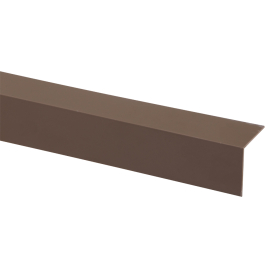 Profilé d'angle synthétique brun 260 x 3,5 x 3,5 cm