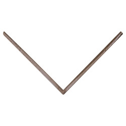 Profilé d'angle synthétique brun 260 x 3,5 x 3,5 cm