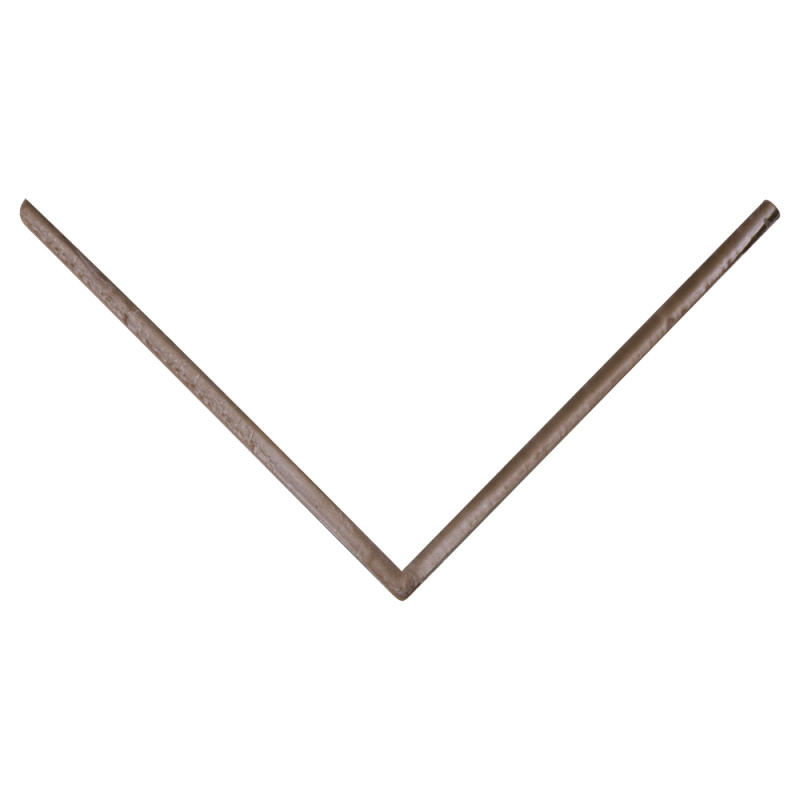 Profilé d'angle synthétique brun 260 x 3,5 x 3,5 cm