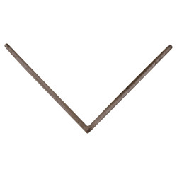 Profilé d'angle synthétique brun 260 x 3 x 3 cm Profilé d'angle synthétique brun 260 x 3 x 3 cm