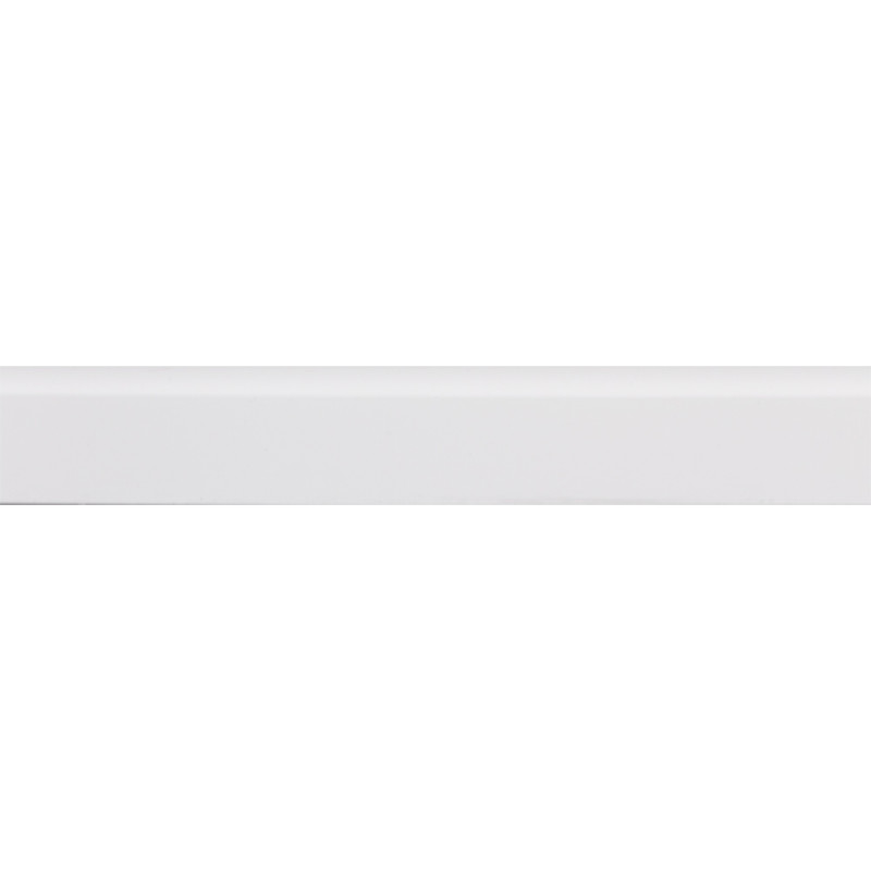 Profilé de finition synthétique blanc 260 x 2,1 x 0,8 cm