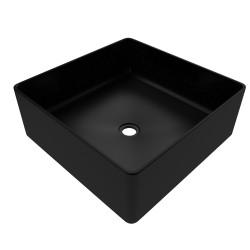 Vasque à poser Dark Square noir AURLANE Vasque à poser Dark Square noir AURLANE