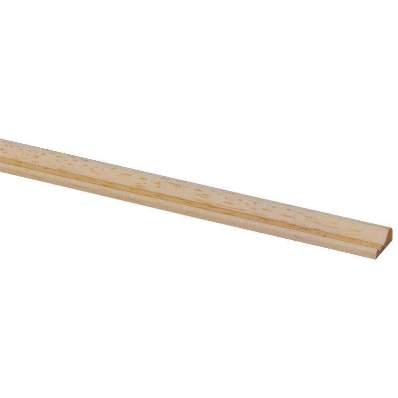 Moulure décorative en bois dur 240 x 1,4 x 0,5 cm