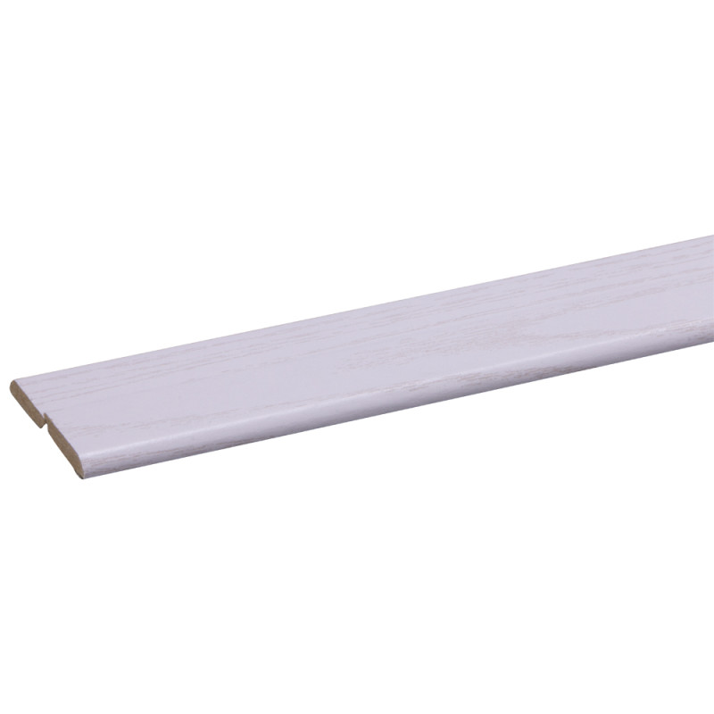 Profilé d'angle pliable en MDF frêne blanc 260 x 2,1 x 2,1 cm Profilé d'angle pliable en MDF frêne blanc 260 x 2,1 x 2,1 cm