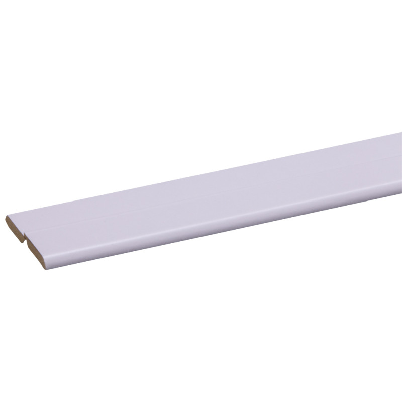 Profilé d'angle pliable en MDF blanc 260 x 2,1 x 2,1 cm Profilé d'angle pliable en MDF blanc 260 x 2,1 x 2,1 cm