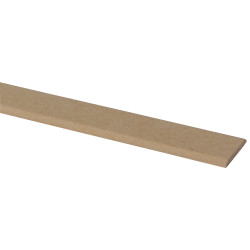 Moulure de recouvrement en MDF 260 x 3 x 0,4 cm