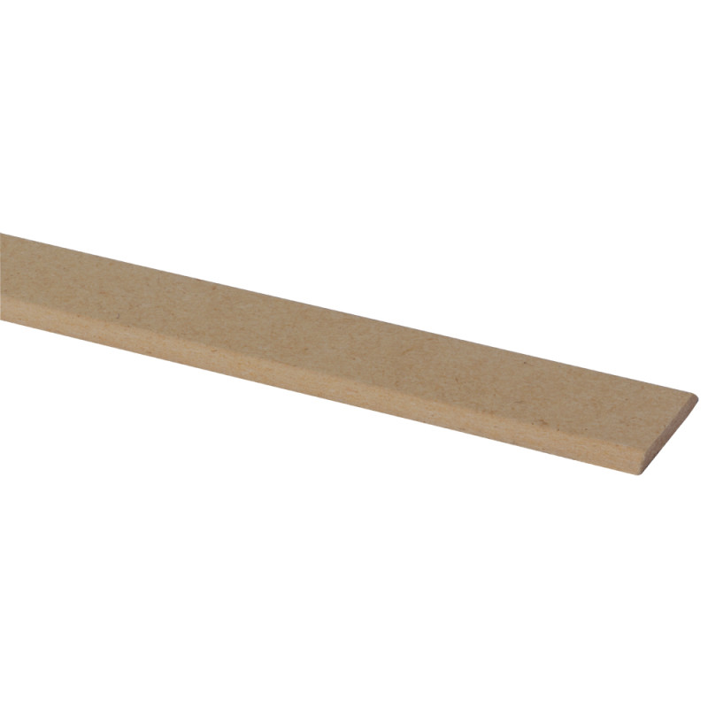 Moulure de recouvrement en MDF 260 x 3 x 0,4 cm