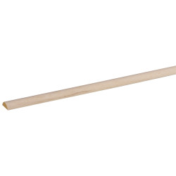 Latte demi-ronde en bois dur 240 x 1,8 x 0,7 cm
