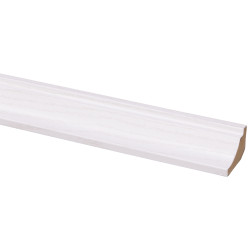 Moulure corniche en MDF frêne blanc 240 x 3,2 x 2,2 cm