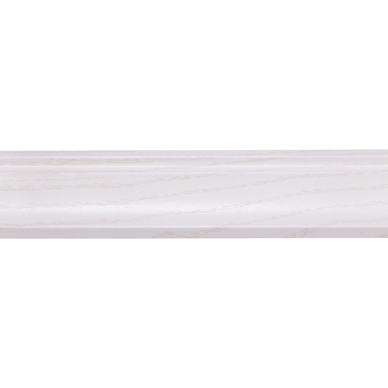 Moulure corniche en MDF frêne blanc 240 x 3,2 x 2,2 cm Moulure corniche en MDF frêne blanc 240 x 3,2 x 2,2 cm
