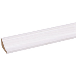 Moulure corniche en MDF frêne blanc 240 x 3,2 x 2,2 cm Moulure corniche en MDF frêne blanc 240 x 3,2 x 2,2 cm