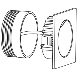 Spot encastrable LED Zarate blanc 2 W EGLO