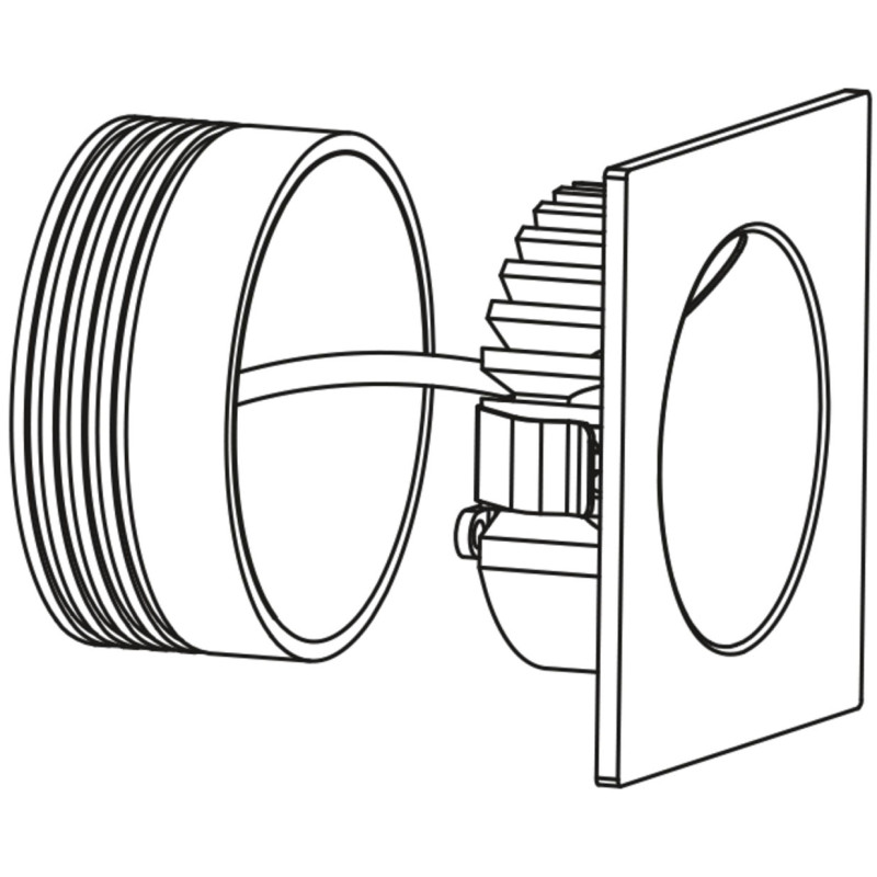 Spot encastrable LED Zarate blanc 2 W EGLO