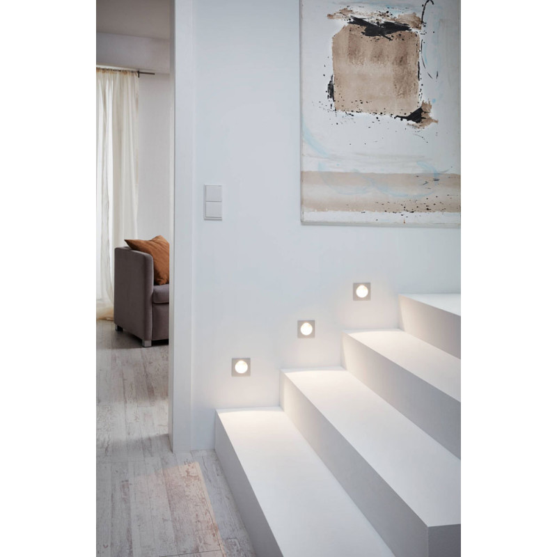 Spot encastrable LED Zarate argent 2 W EGLO