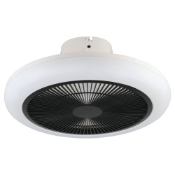 Plafonnier LED Kostrena blanc et noir Ø 45,5 cm 3 × 8,5 W EGLO