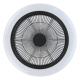 Plafonnier LED Kostrena blanc et noir Ø 45,5 cm 3 × 8,5 W EGLO