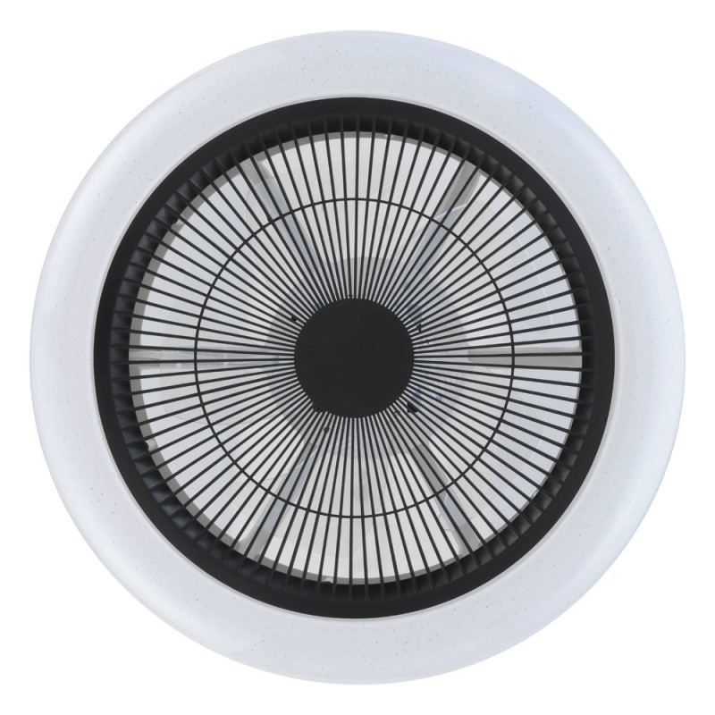Plafonnier LED Kostrena blanc et noir Ø 45,5 cm 3 × 8,5 W EGLO