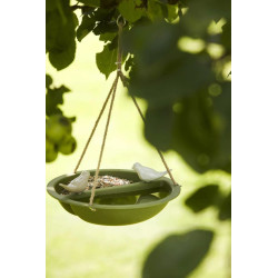 Mangeoire pour oiseaux vert eucalyptus Ø 27 x 6 cm POINT VIRGULE