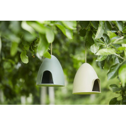 Mangeoire pour oiseaux beige 18,2 x 17 x 18,7 cm POINT VIRGULE