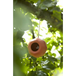 Mangeoire pour oiseaux orange Ø 15 x 15,9 cm POINT VIRGULE