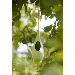 Mangeoire pour oiseaux vert eucalyptus Ø 10 x 25,2 cm POINT VIRGULE