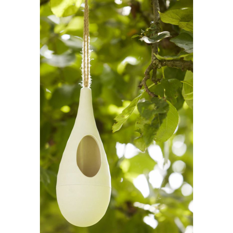 Mangeoire pour oiseaux écru Ø 10 x 25,2 cm POINT VIRGULE