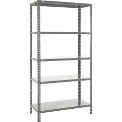 Etagère de rangement Metal Rack chrome 180 x 90 x 40 cm PRACTO HOME