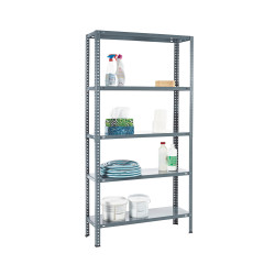 Etagère de rangement Metal Rack chrome 180 x 90 x 30 cm PRACTO HOME