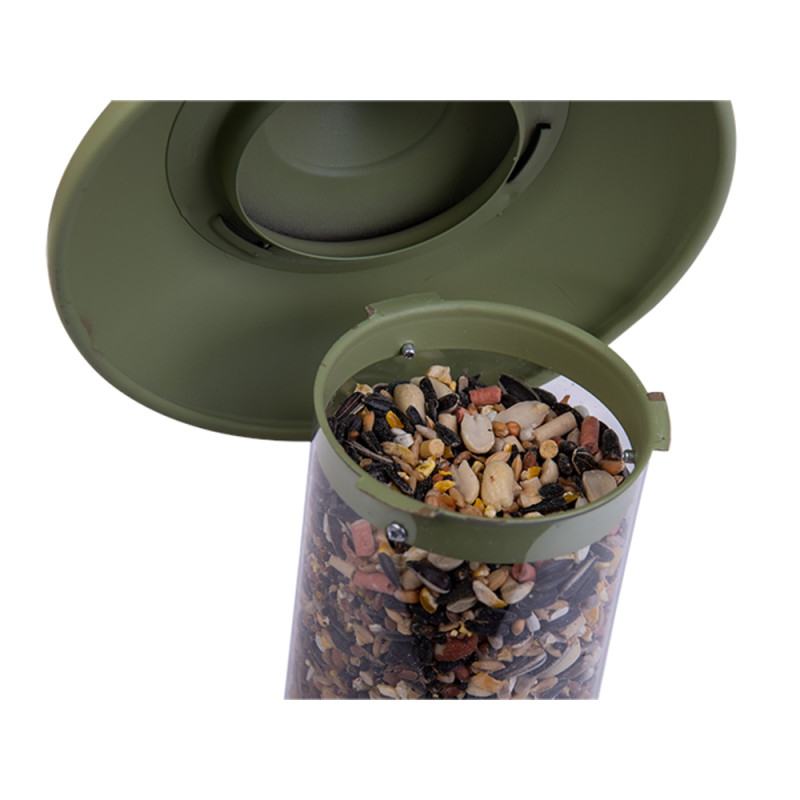 Colonne à graines en métal verte Ø 16 x 31 cm EMMA'S GARDEN