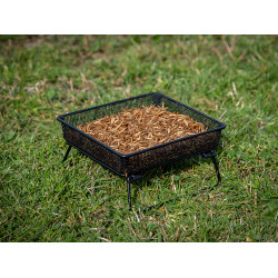 Mangeoire au sol en métal noire 19 x 18,5 x 9,5 cm EMMA'S GARDEN