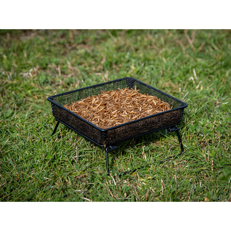 Mangeoire au sol en métal noire 19 x 18,5 x 9,5 cm EMMA'S GARDEN