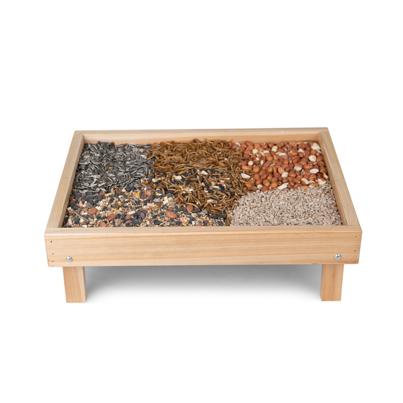 Mangeoire au sol en bois 39 x 29 x 12 cm EMMA'S GARDEN
