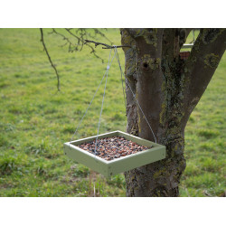 Mangeoire à suspendre en bois 26 x 26 x 4 cm EMMA'S GARDEN