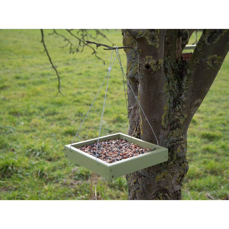 Mangeoire à suspendre en bois 26 x 26 x 4 cm EMMA'S GARDEN