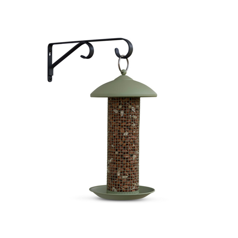 Colonne à arachides Twist en métal verte Ø 16 x 31 cm EMMA'S GARDEN