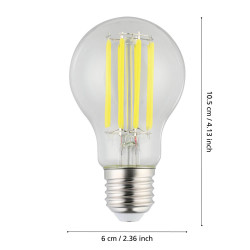 Ampoule LED A60 transparente Ø 6 cm E27 3,8 W EGLO Ampoule LED A60 transparente Ø 6 cm E27 3,8 W EGLO