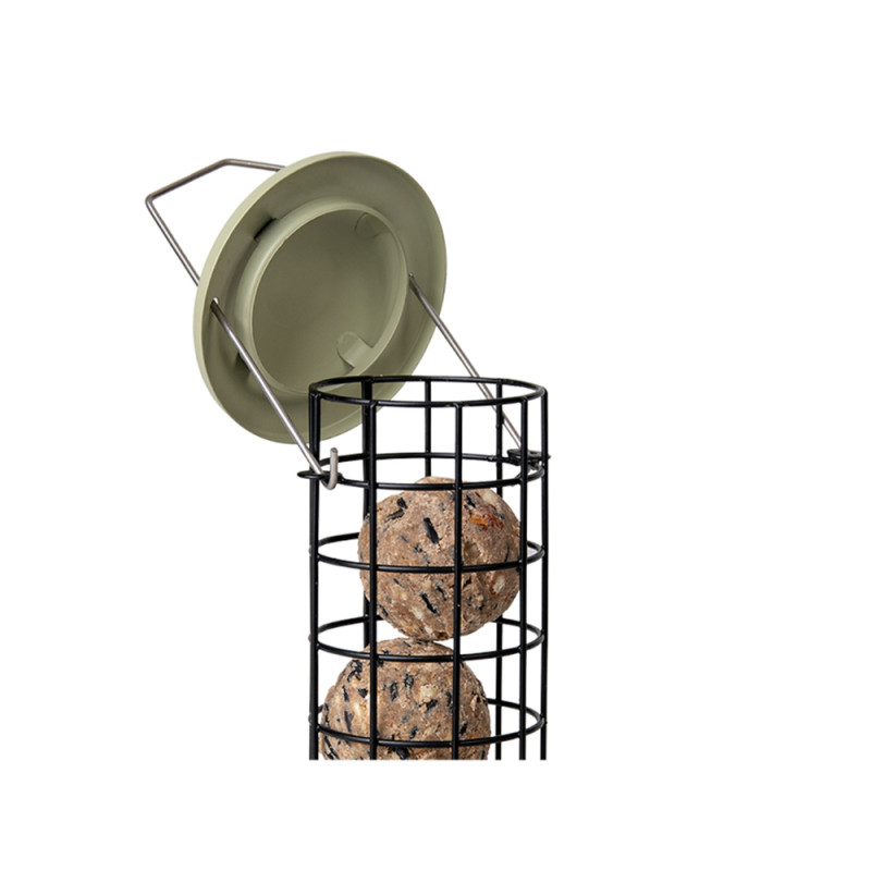 Colonne à boules de graisse en métal noire et verte Ø 10 x 23 cm EMMA'S GARDEN