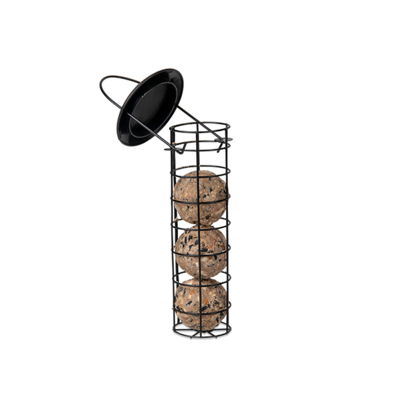 Colonne à boules de graisse en plastique noire Ø 9 x 23 cm EMMA'S GARDEN