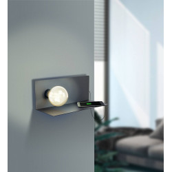 Applique murale Ciglie noire E27 60 W EGLO