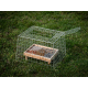Cage de protection pour mangeoire de sol en métal verte 46 x 56 x 36 cm EMMA'S GARDEN