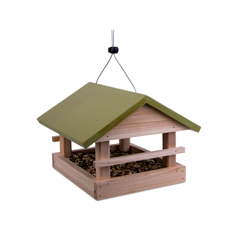 Mangeoire Klaris en bois – Nourrir les oiseaux du jardin | EMMA's GARDEN