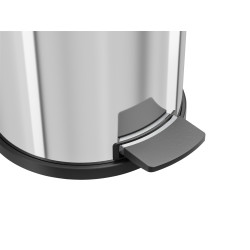 Poubelle à pédale avec seau en plastique Solid M inox 12 L HAILO Poubelle à pédale avec seau en plastique Solid M inox 12 L HAILO